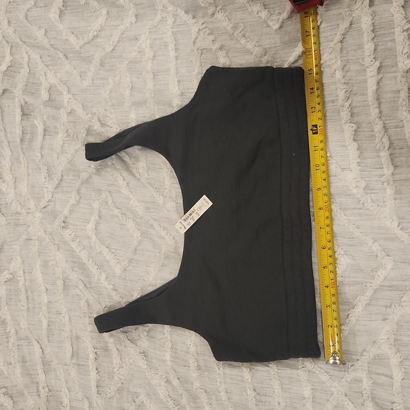 Hunter green Madewell "make weekends longer" bra top size L! - Picture 10 of 12